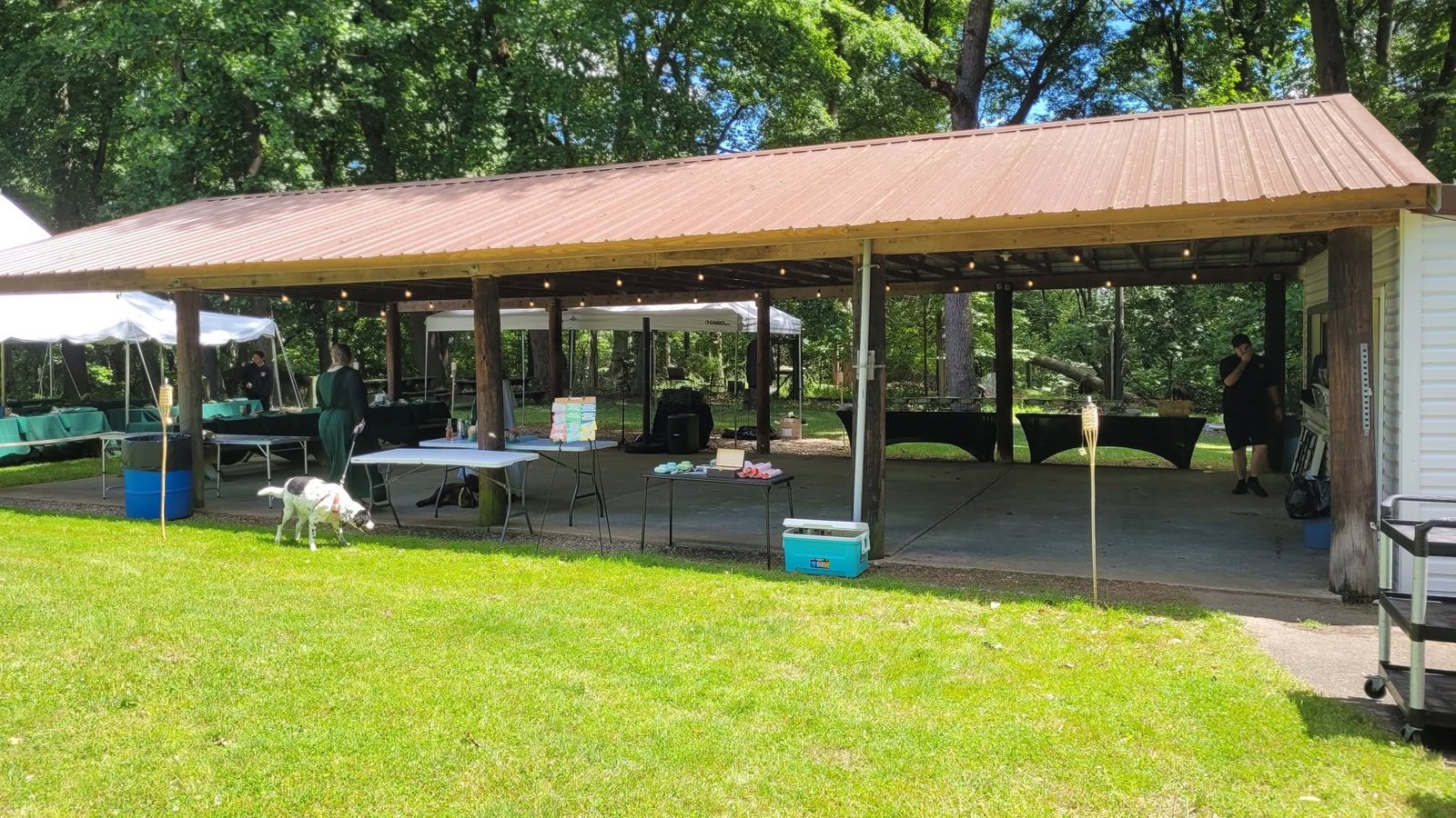 Natalie and Andrew’s wedding, photo 5 — the reception pavilion